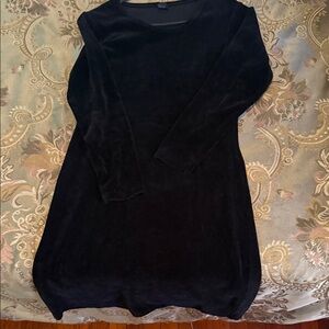 Elegant Black Velvet Dress